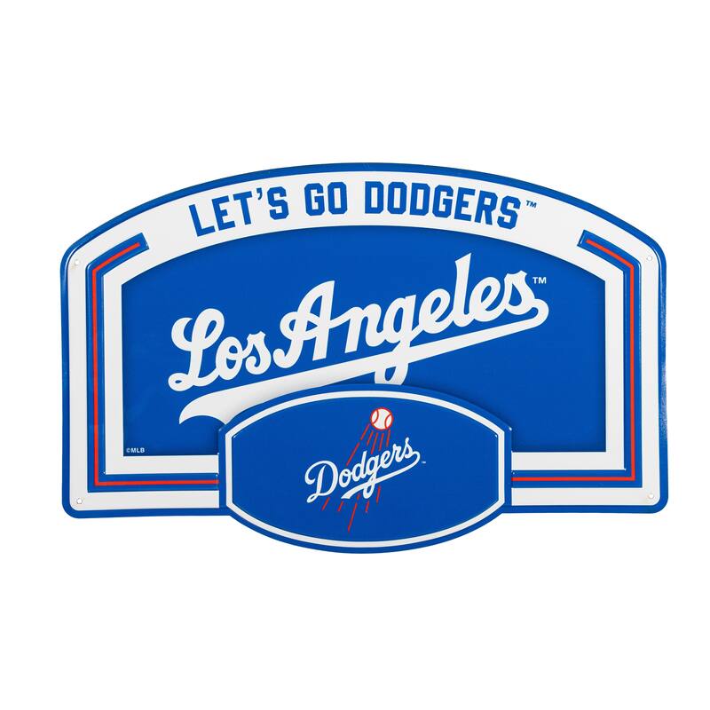 Los Angeles Dodgers Embossed Steel Wall Sign, 11" x 17"