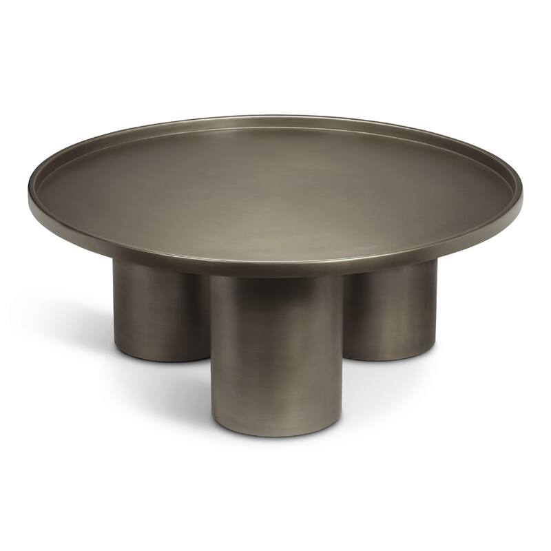 Eclat - Sofia Industrial Coffee Table - Industrial Nickel