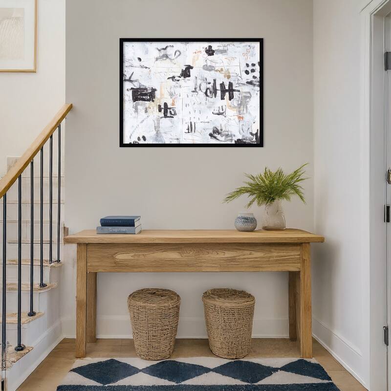 The Subtle Frenzy No. 1 by Melissa Wang Wood Framed Wall Art Print