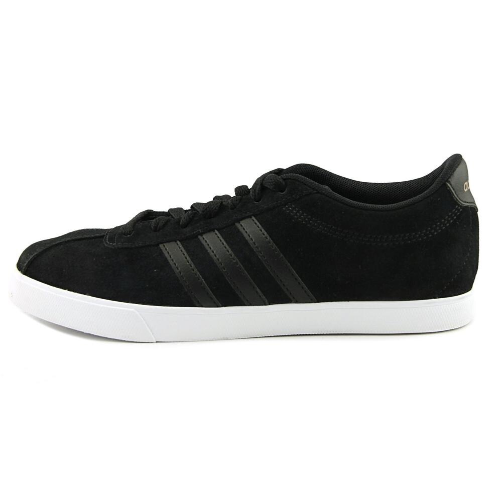 adidas courtset black suede