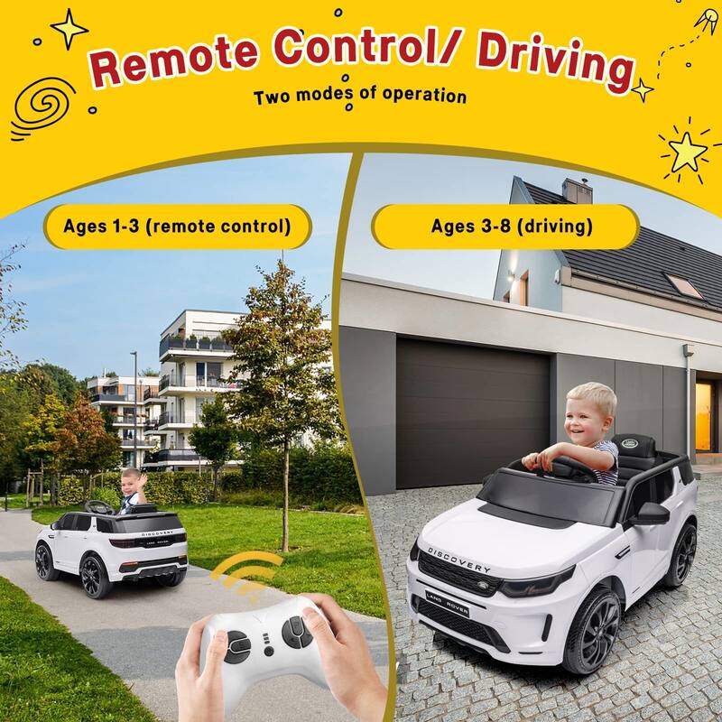 Ride on Cars for Kid 4-8, 12V Licensed Land Rover