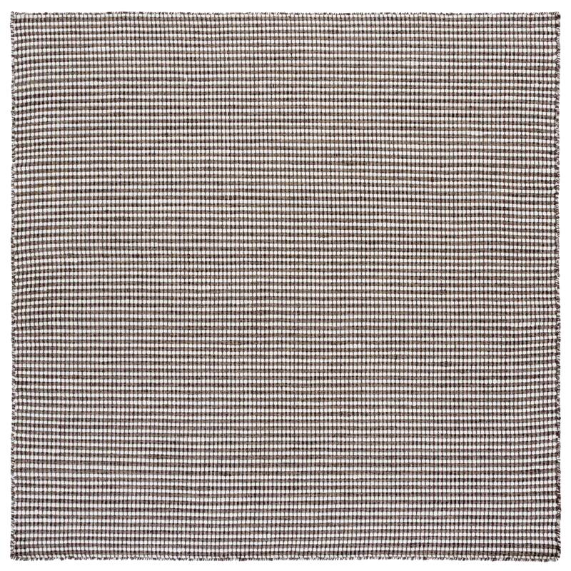 SAFAVIEH Handmade Natura Tarran Transitional Wool Rug - Charcoal/Ivory - 6' Square