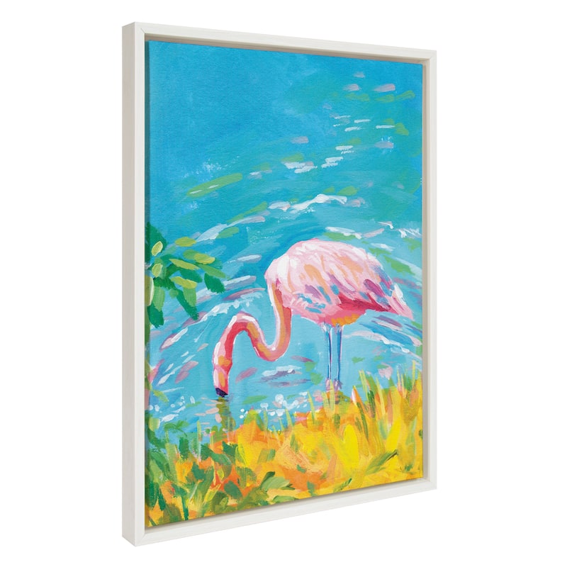 Kate and Laurel Sylvie Summer Framed Canvas by Rachel Christopoulos