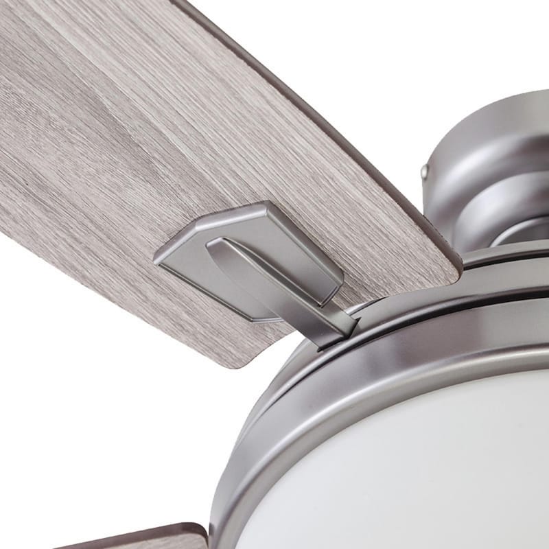 48" Honeywell Carmel Brushed Pewter Ceiling Fan with Integrated Light and Remote