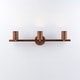 preview thumbnail 24 of 33, 4-Light Walnut Wood Grain Adjustable Linear Track Light 39.4in