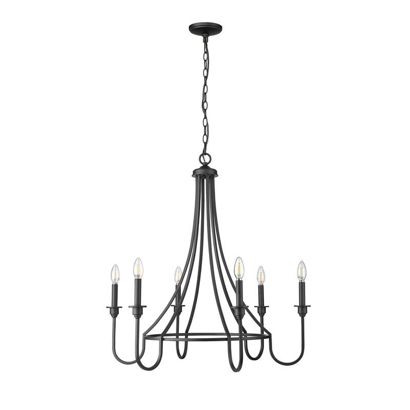 Millennium Lighting 12206 Artemis 6 Light 30" Wide Taper Candle Style