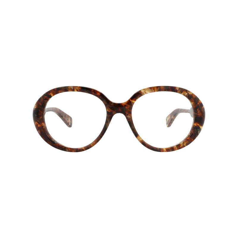 Chloé Round-Frame Recycled Acetate Optical Frames - Havana Havana Transparent - Brown