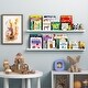 preview thumbnail 1 of 5, Wallniture Denver 46" Floating Shelves for Kids Room Decor, White Bookshelf (Set of 2)