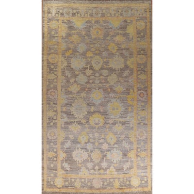 Large Vegetable Dye Oushak Oriental Area Rug Hand-knotted Wool Carpet - 11'5" x 18'5"