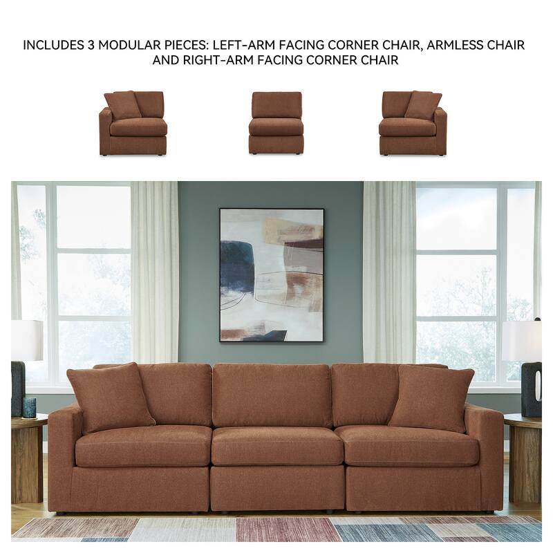 Signature Design by Ashley Modmax 3-Piece Sofa - 108" W x 37" D x 36" H