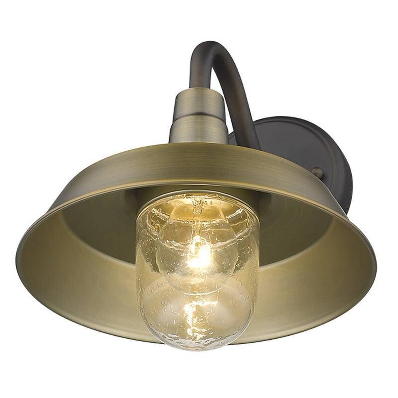 Decorative Shallow Plate Shape Wall Light for Small Spaces and Rooms - 12” x 10.25” x 10.50”