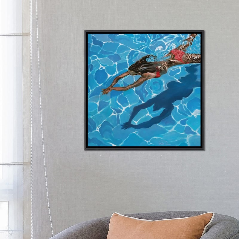 iCanvas "Rouge" by Antoine Renault Framed