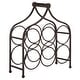 preview thumbnail 18 of 18, SAFAVIEH Floyd Iron 6 Wine Bottle Holder for Indoor & Outdoor Entertaining - 14" W x 6" D x 15" H