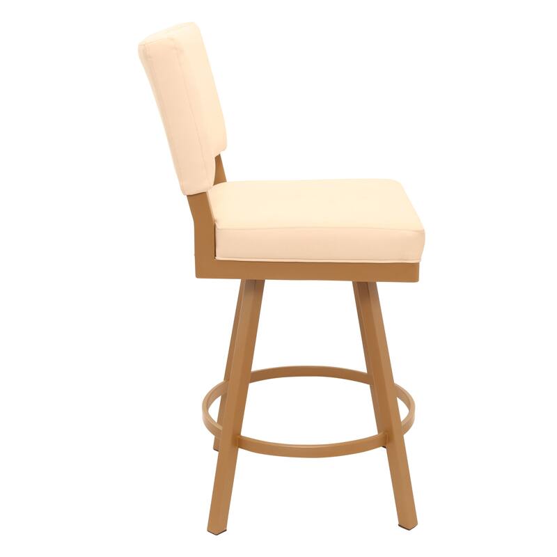 Tempo Furniture Emerson Swivel 26" Counterstool w/ Fully Welded Metal Frame (Commercial Grade) by Furnish Theory (Var. Colors)