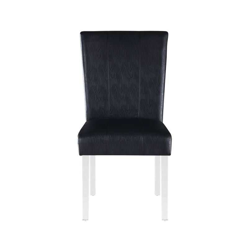 Somette Contemporary Curved Flare-Back Parson Side Chair, Set of 2