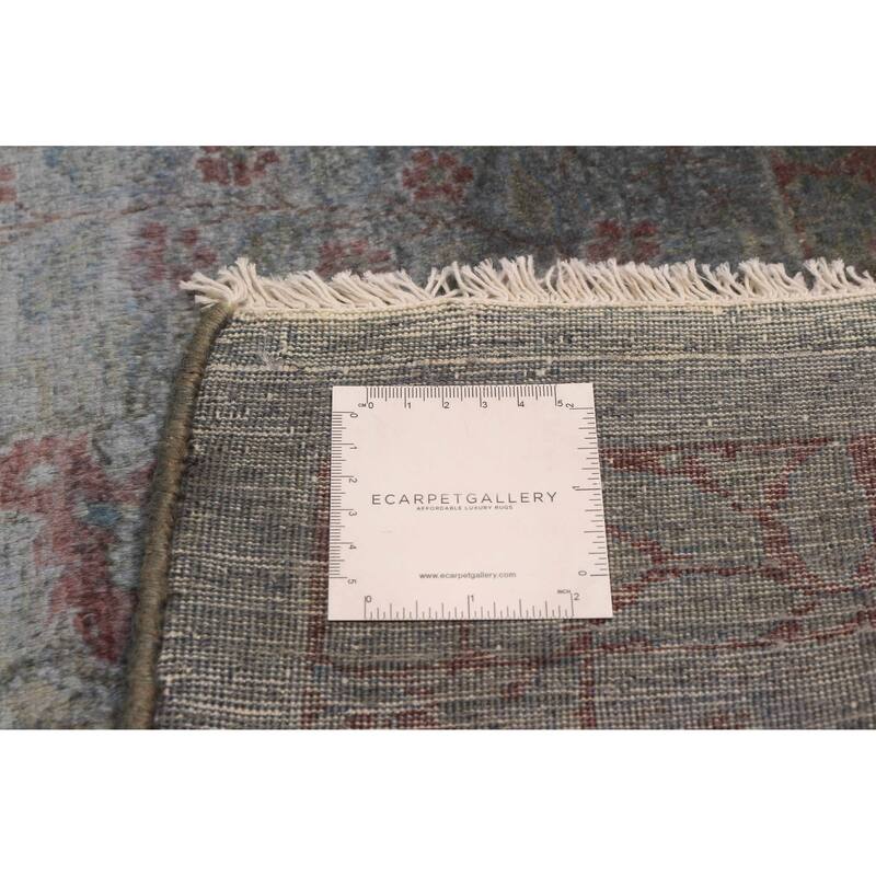 ECARPETGALLERY Hand-knotted Vibrance Denim Blue Wool Rug - 6'2 x 8'9