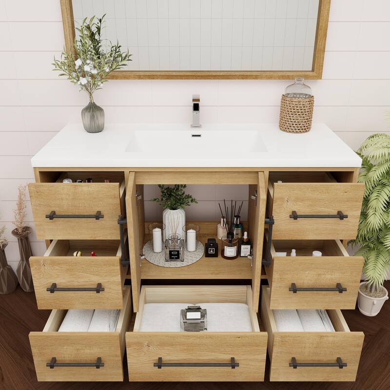 Victoria 48'' Freestanding Vanity with Reinforced Acrylic Sink - 47.5