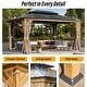 preview thumbnail 105 of 133, EROMMY Hardtop Gazebo,Outdoor Pergola with Double Roof & Netting & Curtains,Heavy Duty Canopy for Patio, Backyard, Pool party