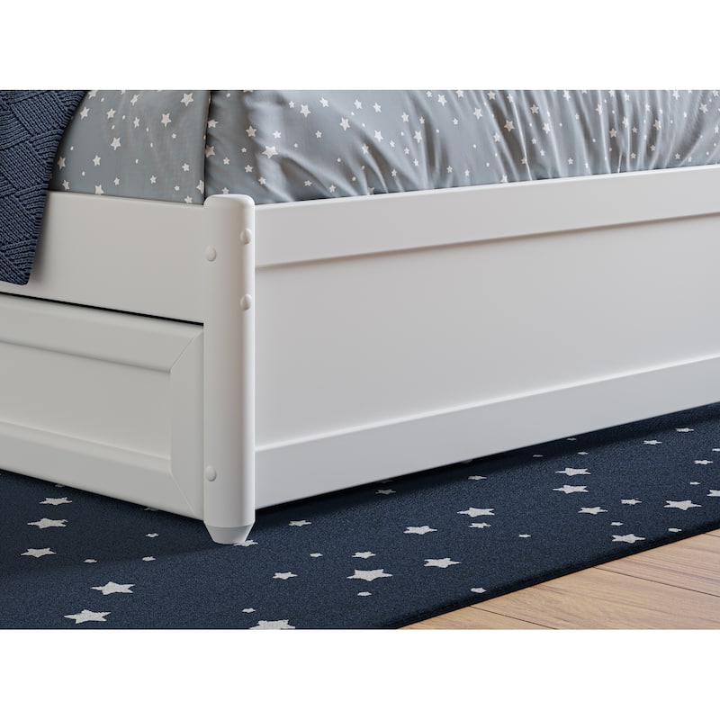 Barcelona Panel Platform Bed with Twin Trundle