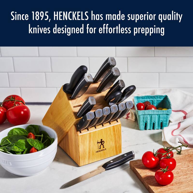 Henckels Refined 15-pc Knife Block Set - Brown