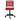 Allison Bungie Flat Low Back Office Chair in Red with Graphite Black Frame and Black Base