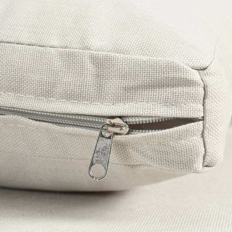 6/8-Piece Half Moon PE Wicker Patio Sectional Set with Dual Coffee Tables