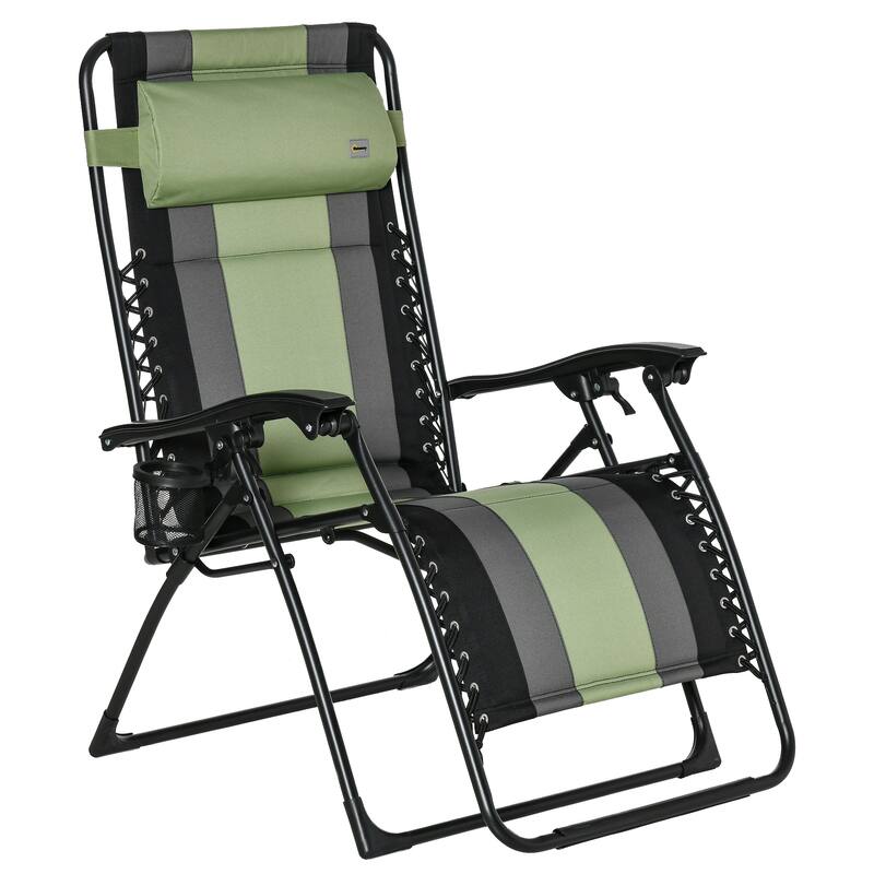 Extra Large Zero Gravity Recliner Chair with Adjustable Backrest, Cup Holder, and Headrest