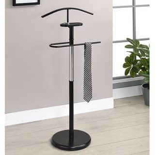 Valet Stand Contemporary Metal Organizer Stand with Tray for Essentials