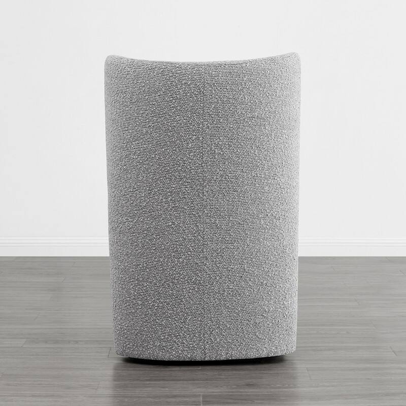 Spruce & Spring Kevin Modern Wingback Dining Chairs with Casters&Wood Base Set of 2 - Set of 2