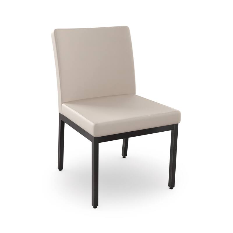 Amisco Perry Set of 2 Upholstered Dining Chairs with Metal Legs