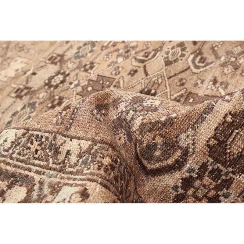 ECARPETGALLERY Hand-knotted Antalya Vintage Brown Wool Rug - 3'6 x 9'6