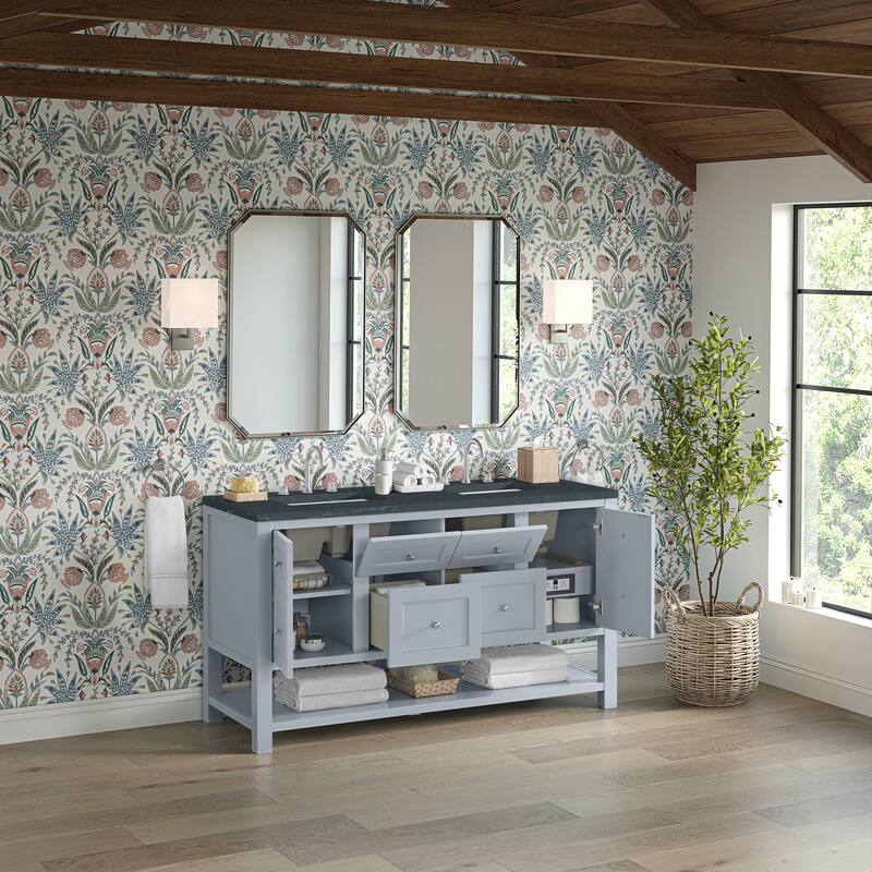 Breckenridge 60" Double Vanity, Serenity Blue - 60D