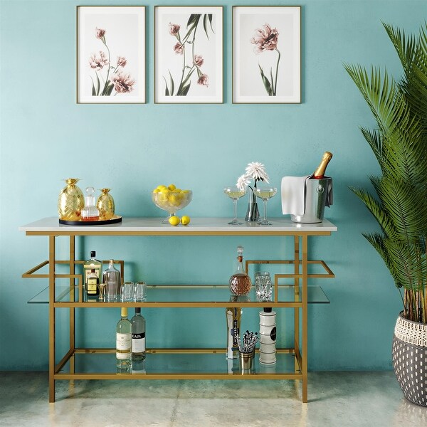 CosmoLiving by Cosmopolitan Barlow Soft Brass Console Unit Bed Bath Beyond 26057144