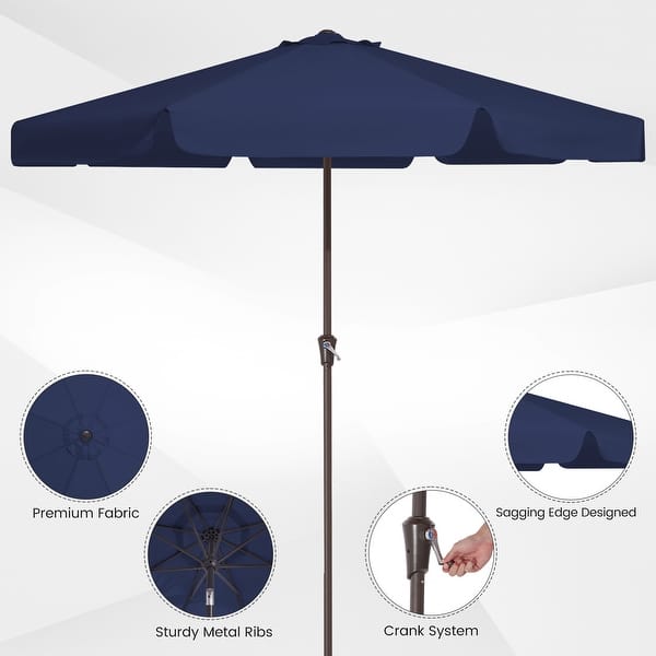 0 patio umbrellas FIM P-Series 9.5' Square Cantilever Patio Umbrella 9.5' x 9.5'
