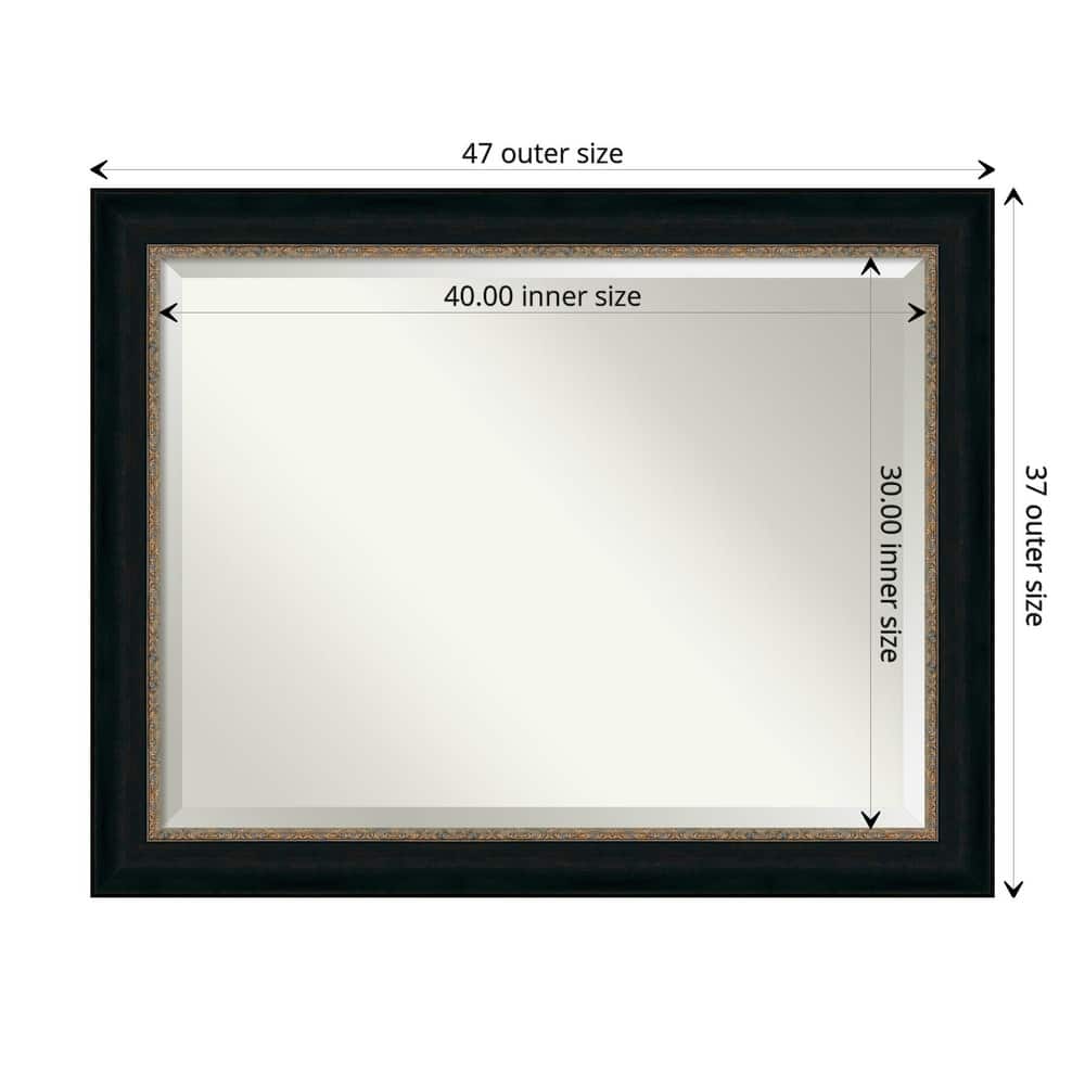 Beveled Bathroom Wall Mirror - Paragon Bronze Frame
