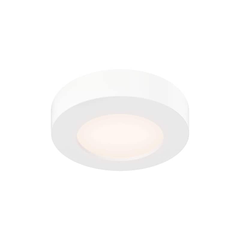 Prime 5 Inch Round 5CCT Plastic Flush Mount - 5 Inch