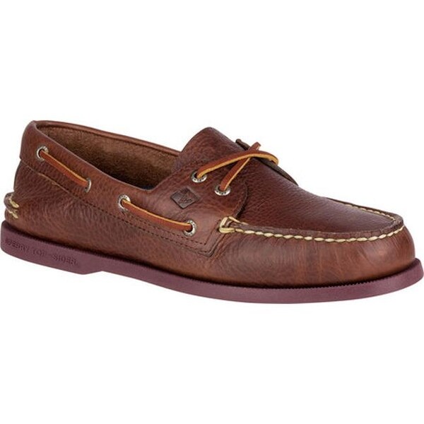 sperry top sider brown leather boat shoes