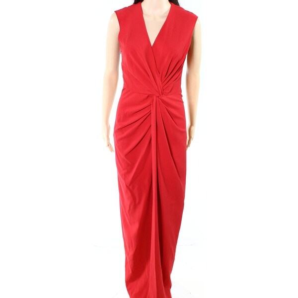 badgley mischka red dress