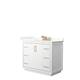 Option White, Bronze Trim, Giotto Quartz Top