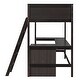 preview thumbnail 49 of 50, Modern Twin Size Wooden Loft Bed With Shelves and Desk,Solid Construction