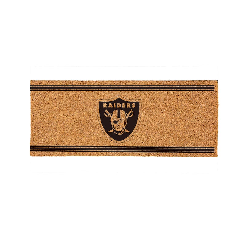 Las Vegas Raiders Monochrome Indoor/Outdoor Coir Door Mat