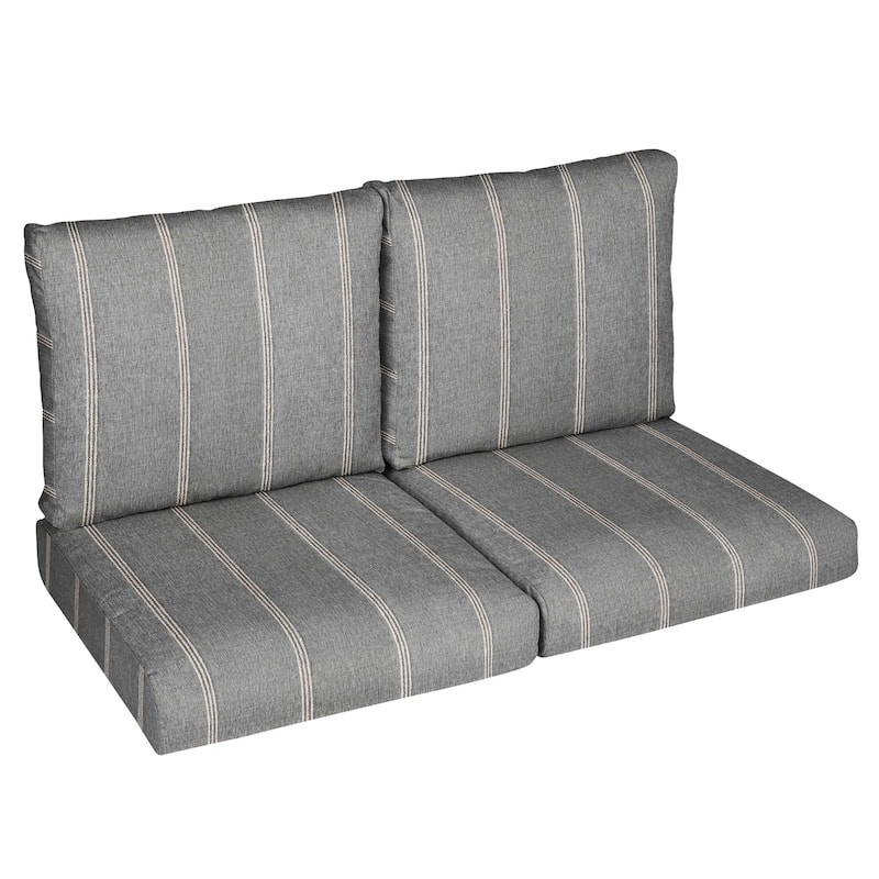 Sorra Home Sunbrella Outdoor Loveseat Cushion Set