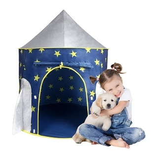 Kids Tent Rocket Spaceship, Kids Play Tent, Unicorn Tent for Boys & Girls, Kids Playhouse, Pop up Tents Foldable, Toddler Tent