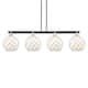 Option Black Antique Brass / White Glass with White Rope