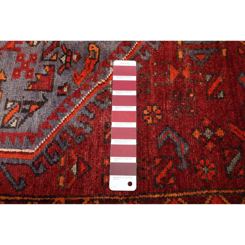 ECARPETGALLERY Hand-knotted Andelz Red Wool Rug - 4'2 x 6'6