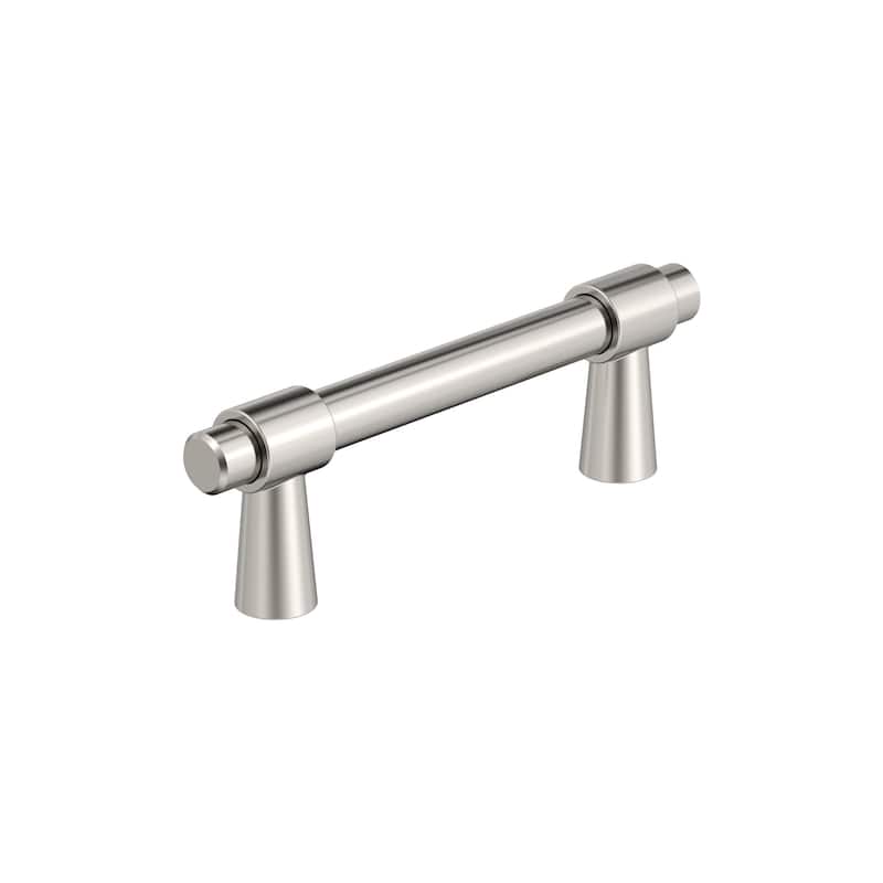 Amerock Destine Cabinet or Furniture Pull - 3 in Center to Center - Polished Nickel