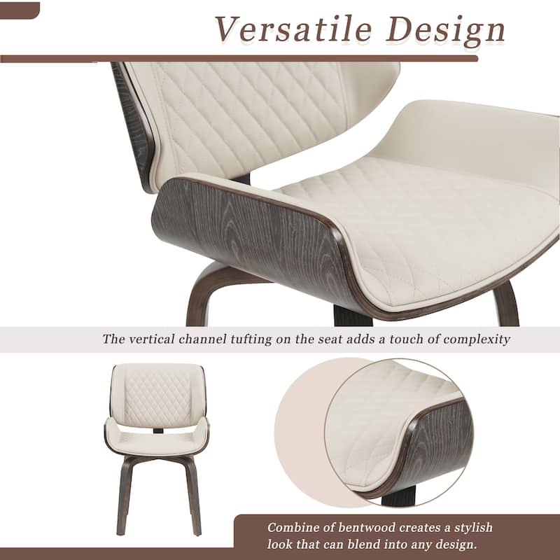 Upholstered Swivel Side Chair Dining Chairs (Set of 2)