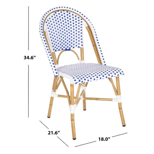 SAFAVIEH Dining Rural Woven Stackable Dining Chairs (Set of 2) - 18"x21.6"x34.6"
