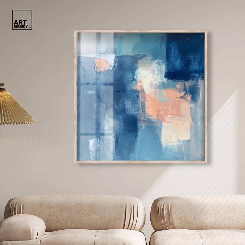 Whispering Blue II Shadowbox by Art Remedy