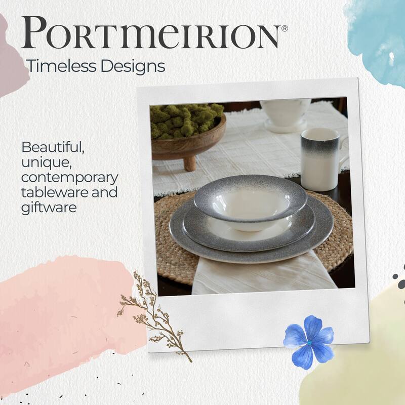 Portmeirion Set of 4 Potters Mist Breakfast Mugs